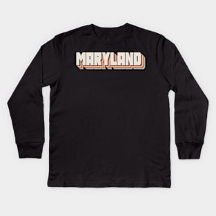 Maryland Kids Long Sleeve T-Shirt